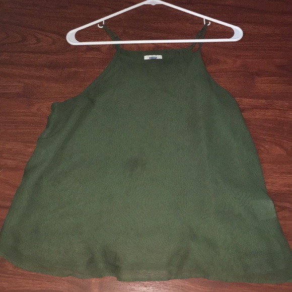 Green mesh light shirt (spaghetti straps) - Picture 1 of 6